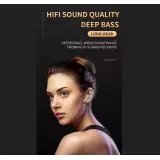 Écouteurs Pro 6 Bluetooth 5.0 Super Bass sans fil Earbuds design rond - Noir