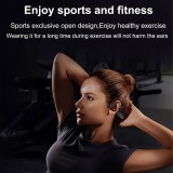 Ecouteurs à conduction osseuse Bluetooth sans fil véritable pour le sport - running - vélo - fitness - Noir