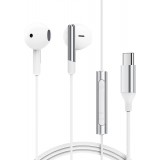 Écouteurs filaires USB-C avec microphone Acefast L3 - Blanc