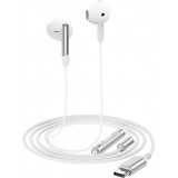 Écouteurs filaires USB-C avec microphone Acefast L3 - Blanc