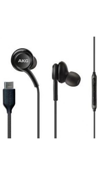 Ecouteurs officiels Samsung/AKG type-C avec fil - Noir