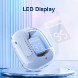 Ecouteurs sans fil Bluetooth 5.3 Crystal Pods TWS In-Ear transparents + affichage LED - Vert