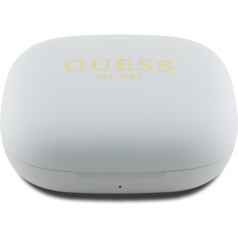 Ecouteurs sans fil Bluetooth Guess OWS à conduction osseuse satin soft touch - Beige