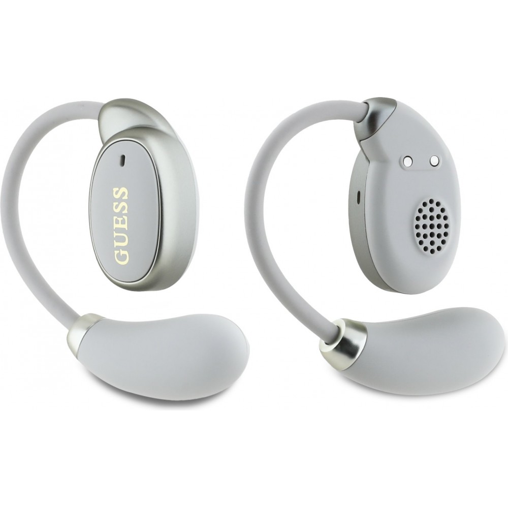 Ecouteurs sans fil Bluetooth Guess OWS à conduction osseuse satin soft touch - Beige
