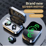 Wireless Bluetooth Kopfhörer In-Ear YD03 BT 5.3 Hifi Stereo LED mit Lade Case - Silber