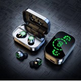Wireless Bluetooth Kopfhörer In-Ear YD03 BT 5.3 Hifi Stereo LED mit Lade Case - Silber