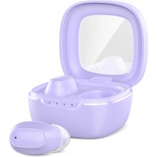 Écouteurs sans fil TWS Bluetooth 5.3 Choetech haute qualité audio avec boîte de chargement - Violet