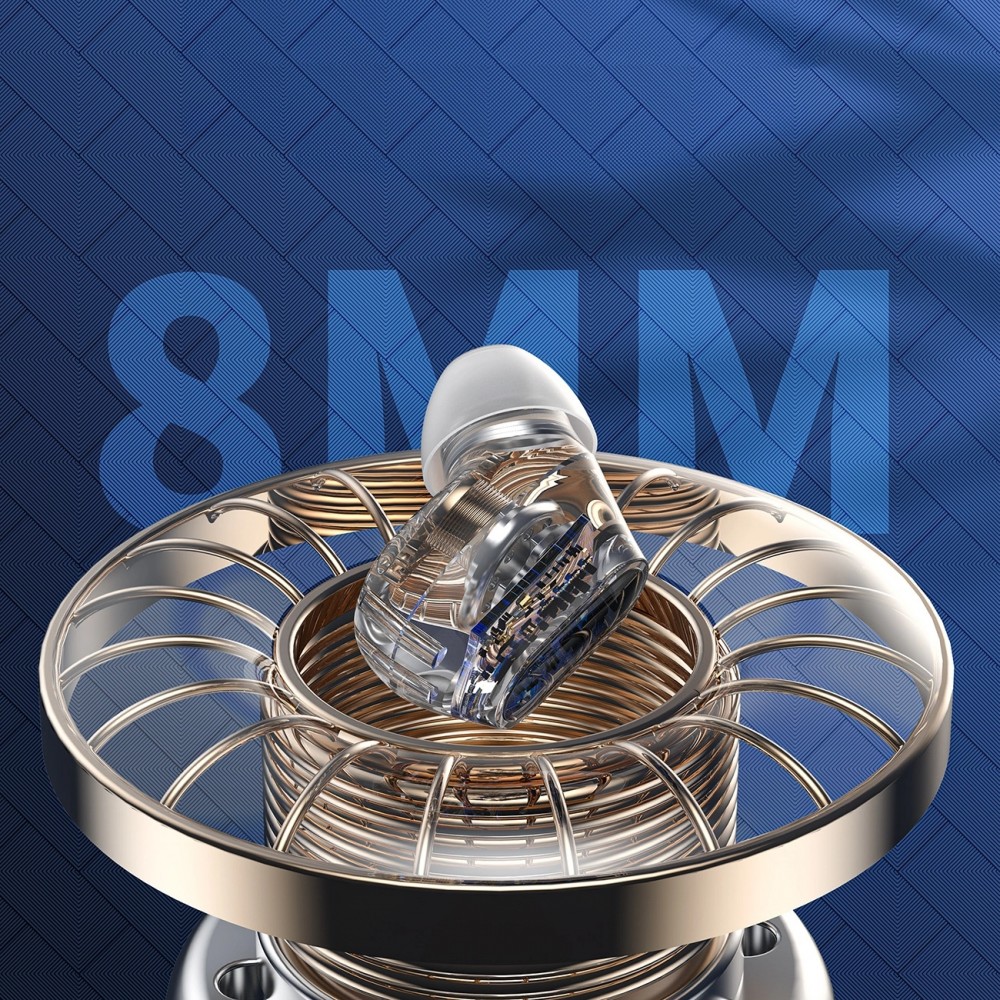 Écouteurs sans fil TWS Bluetooth 5.3 Choetech haute qualité audio avec boîte de chargement - Violet