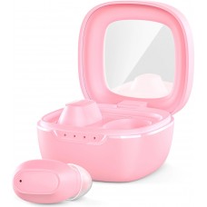 Écouteurs sans fil TWS Bluetooth 5.3 Choetech hautes performances audio avec boîte de chargement - Rose
