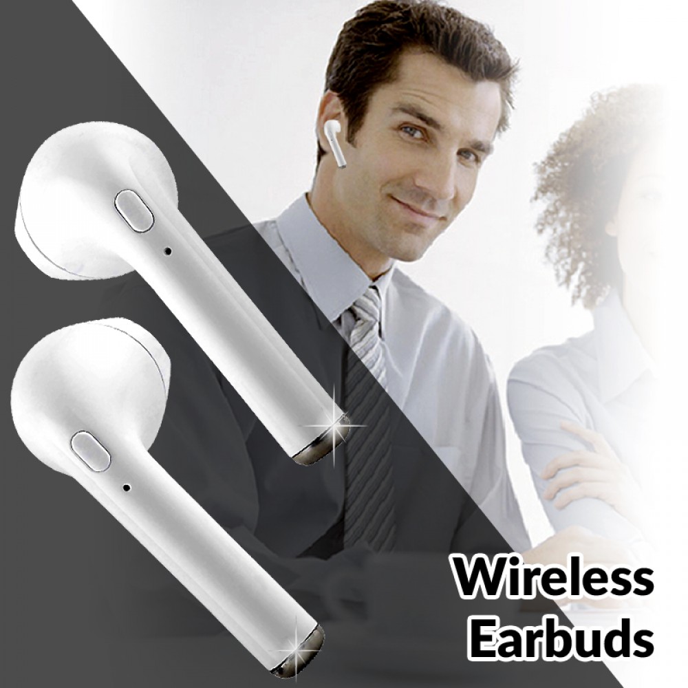 Ecouteurs sans fil i7S TWS Bluetooth 4.2 - avec étui de rangement et de chargement - Noir