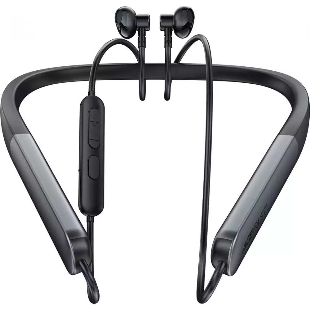 Acefast N1 Halsband Kabellose In-Ear Kopfhörer mit USB-C Ladekabel - Schwarz