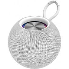 Enceinte Bluetooth 5.0 portable design sphérique étanche IPX6 stéréo sans fil - Blanc