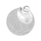 Enceinte Bluetooth 5.0 portable design sphérique étanche IPX6 stéréo sans fil - Blanc