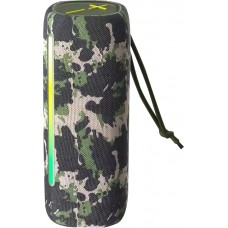 Enceinte Bluetooth TWS HOPESTAR 10W Stereo Bass LED haut-parleur sans fil - Camouflage