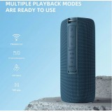 Enceinte Bluetooth TWS HOPESTAR 10W Stereo Bass LED haut-parleur sans fil - Camouflage