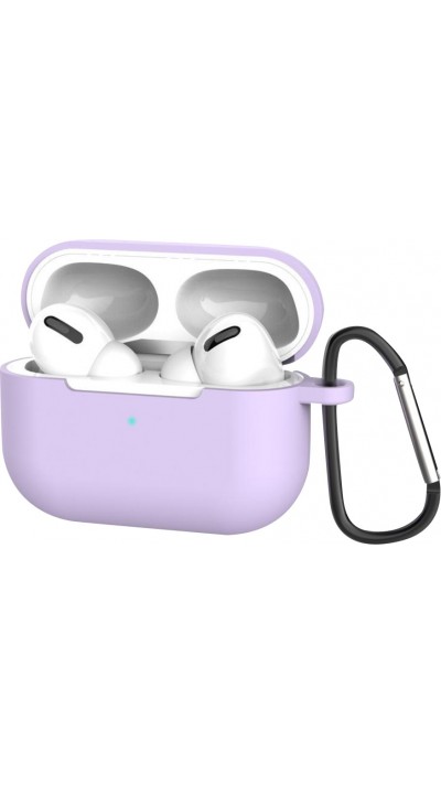 Etui AirPods 3 - Silicone avec mousqueton - Violet clair