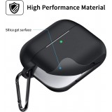Etui AirPods 3 - Silicone avec mousqueton - Noir