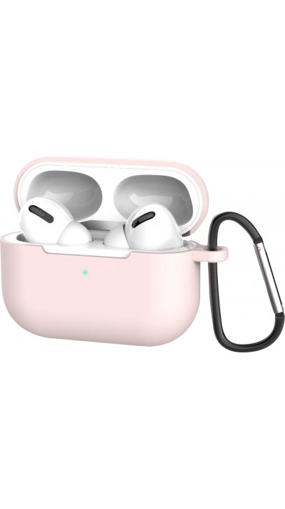 Etui AirPods 3 - Silicone avec mousqueton - Rose pâle