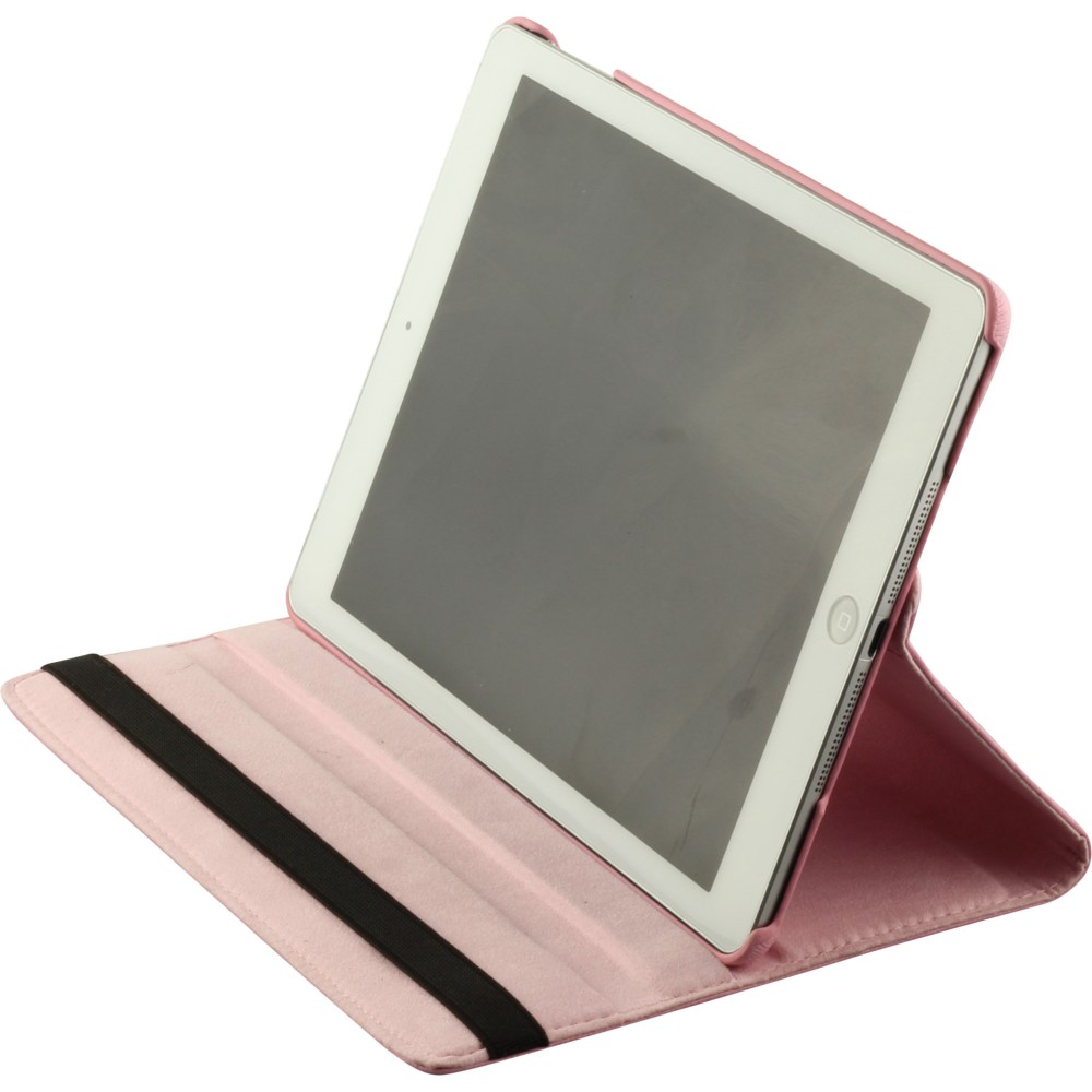 Etui cuir iPad Pro 12.9" (6e gén/2022, 5e gén/2021, 4e gén/2020, 3e gén/2018) - Premium Flip 360 - Rose clair