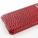 Etui cuir iPhone 11 Pro Max - Luxury Crocodile - Rouge