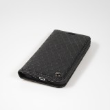 Etui cuir iPhone 14 - Flip Wallet design prestige - Noir