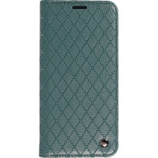 Etui cuir iPhone 14 Pro Max - Flip Wallet design prestige - Vert