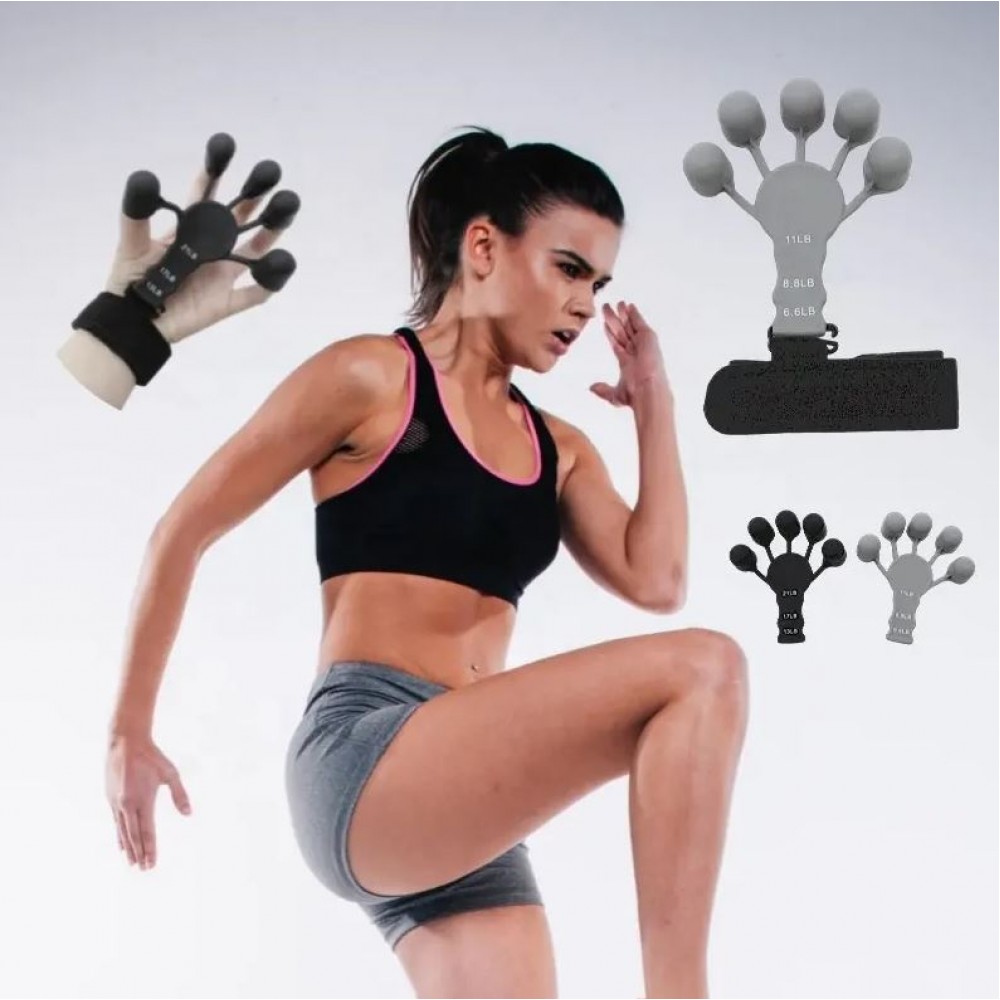 Extenseur doigts en silicone entraînement des muscles des doigts niveaux de difficulté