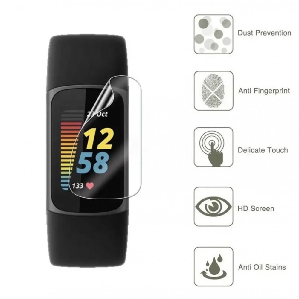 Film protecteur high transparency clear TPU - Fitbit Charge 5 / 6