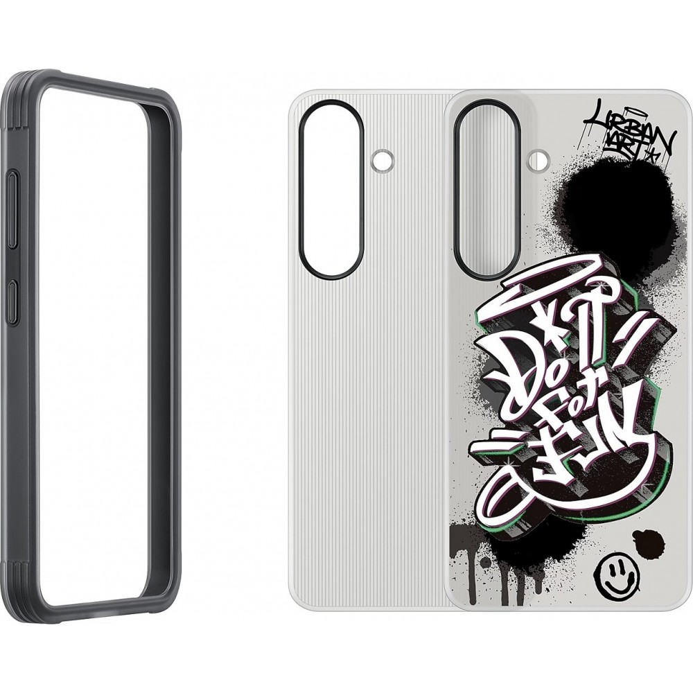 Coque Samsung Galaxy S25 - FlipSuit Urban Art Do it for Fun - Noir