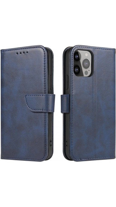 Fourre Samsung Galaxy S25+ - Flip cuir avec rabat magnétique - Bleu foncé