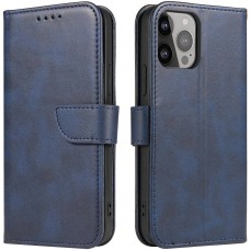 Galaxy S25 Ultra Case Hülle - Flip Leder mit Magnetverschluss - Dunkelblau