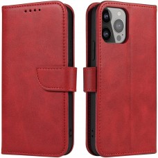 Fourre Samsung Galaxy S25+ - Flip cuir avec rabat magnétique - Rouge
