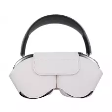 Fourre AirPods Max - Etui de transport en similicuir - Blanc