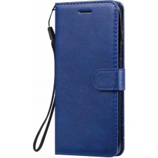 Fourre Samsung Galaxy A32 - Premium Flip cuir lisse porte-cartes - Bleu foncé