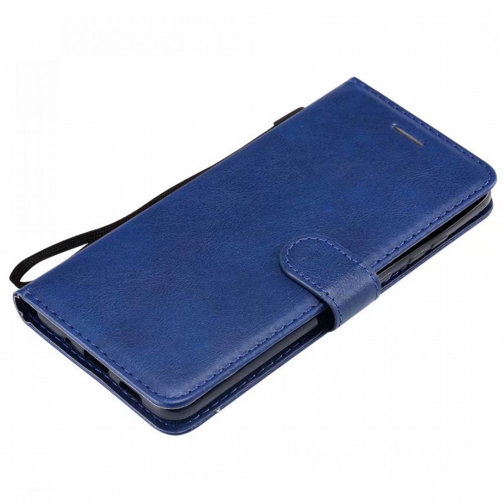 Fourre Samsung Galaxy A32 - Premium Flip cuir lisse porte-cartes - Bleu foncé