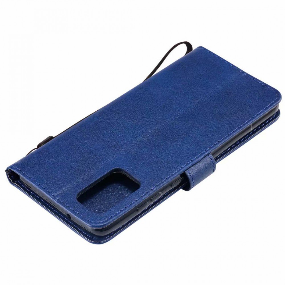 Fourre Samsung Galaxy A32 - Premium Flip cuir lisse porte-cartes - Bleu foncé