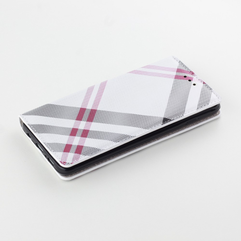 Fourre Samsung Galaxy S10 - Flip Lines - Blanc