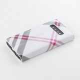 Fourre Samsung Galaxy S10 - Flip Lines - Blanc