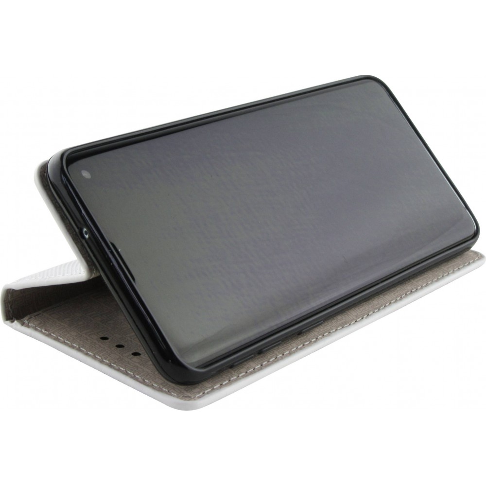 Fourre Samsung Galaxy S10 - Flip Lines - Blanc
