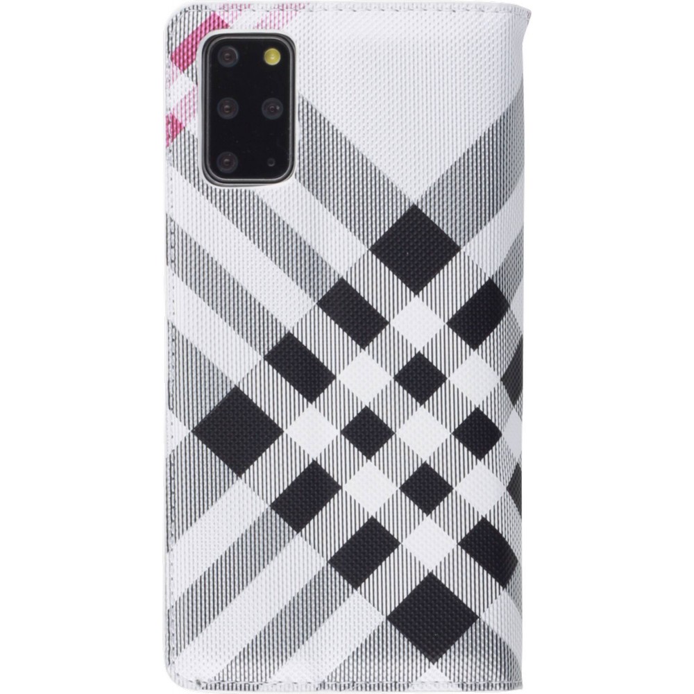 Hülle Samsung Galaxy S21 5G - Flip Lines - Weiss