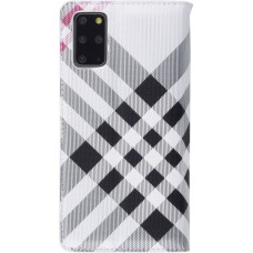 Hülle Samsung Galaxy S21 5G - Flip Lines - Weiss