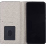 Hülle Samsung Galaxy S21 5G - Flip Lines - Weiss