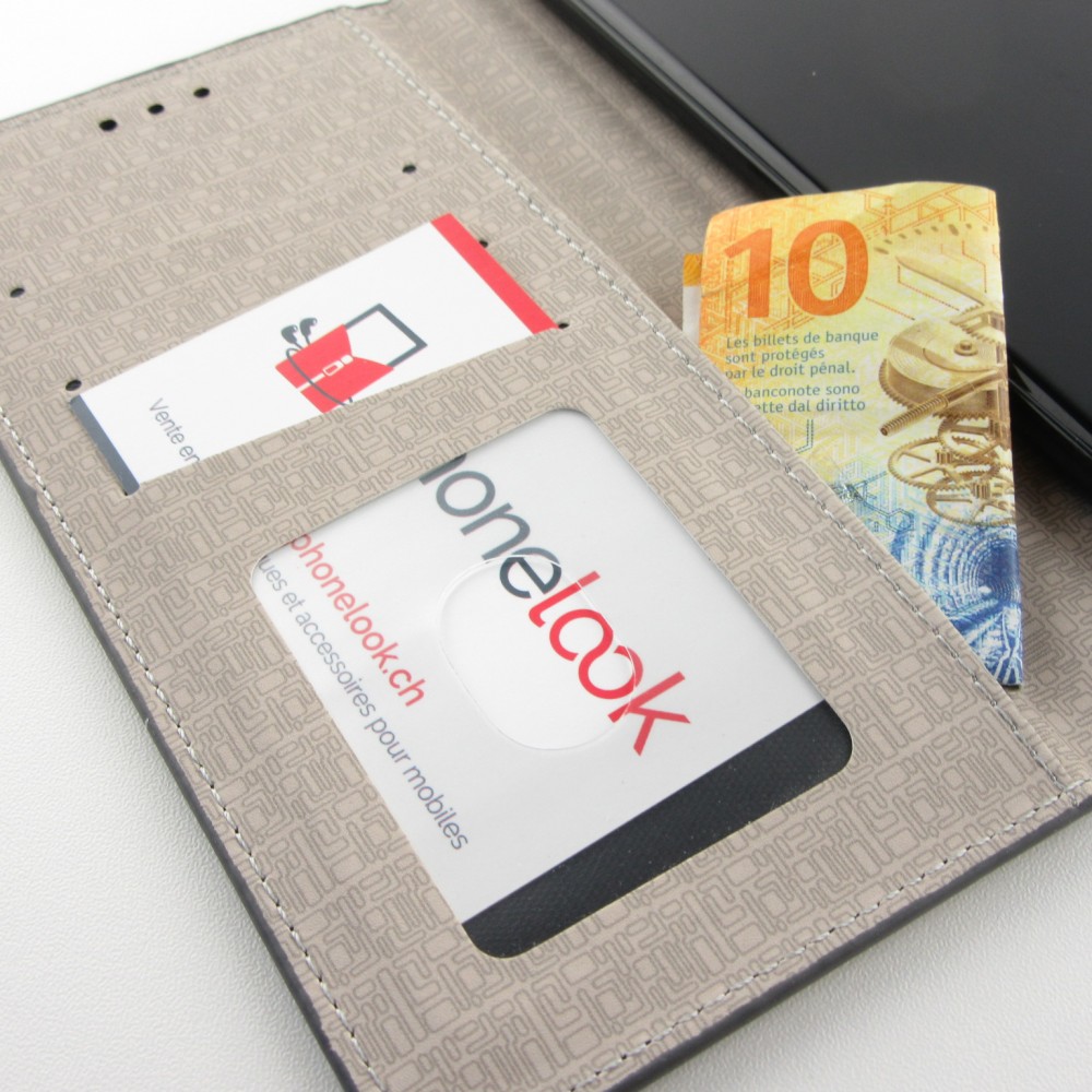 Hülle Samsung Galaxy S21 5G - Flip Lines - Weiss