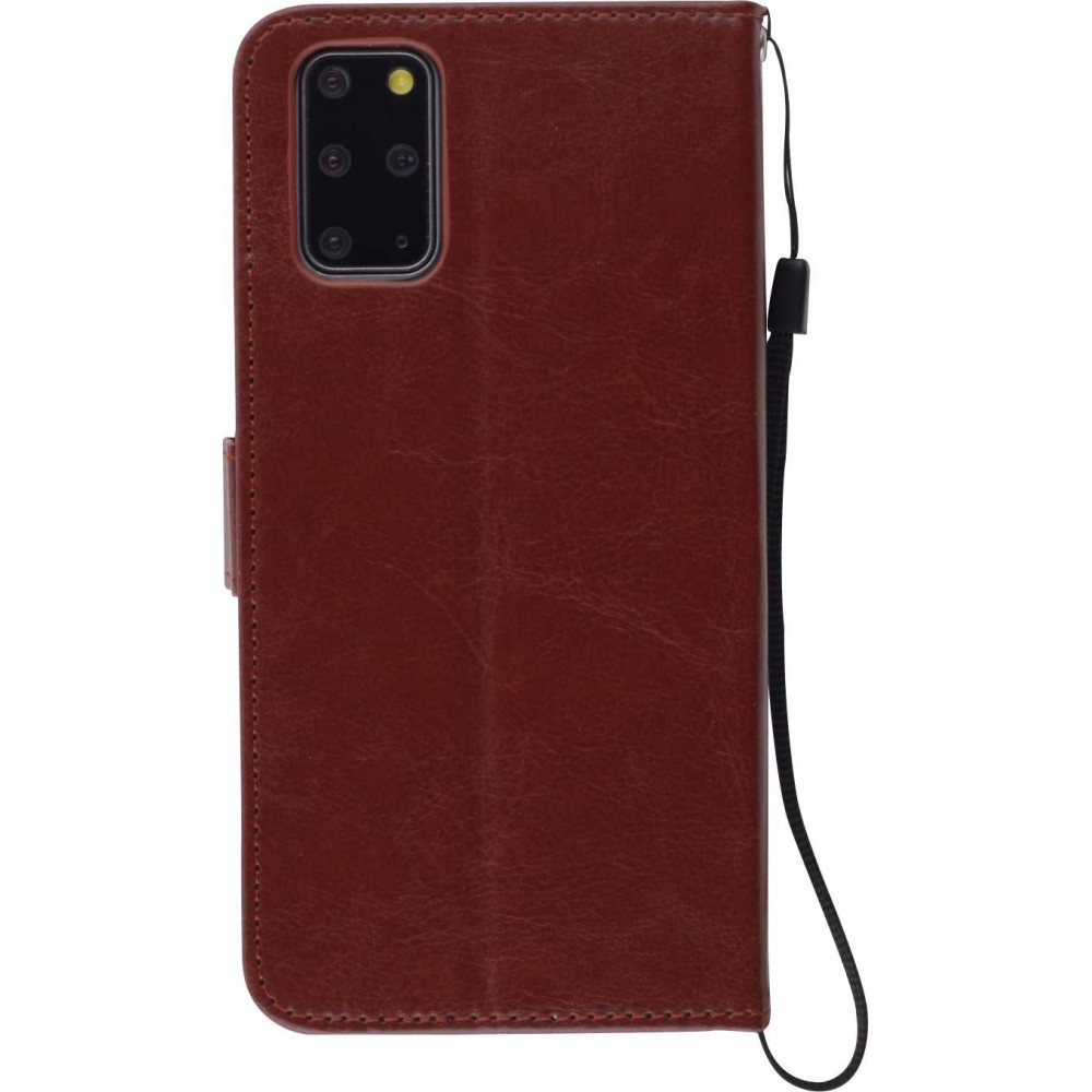 Fourre Huawei P30 Pro - Premium Flip cuir lisse porte-cartes - Brun