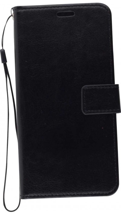 Fourre Samsung Galaxy S10 - Premium Flip cuir lisse porte-cartes - Noir
