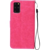 Fourre Samsung Galaxy S22+ - Premium Flip cuir lisse porte-cartes - Rose foncé
