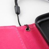 Fourre Samsung Galaxy S22+ - Premium Flip cuir lisse porte-cartes - Rose foncé