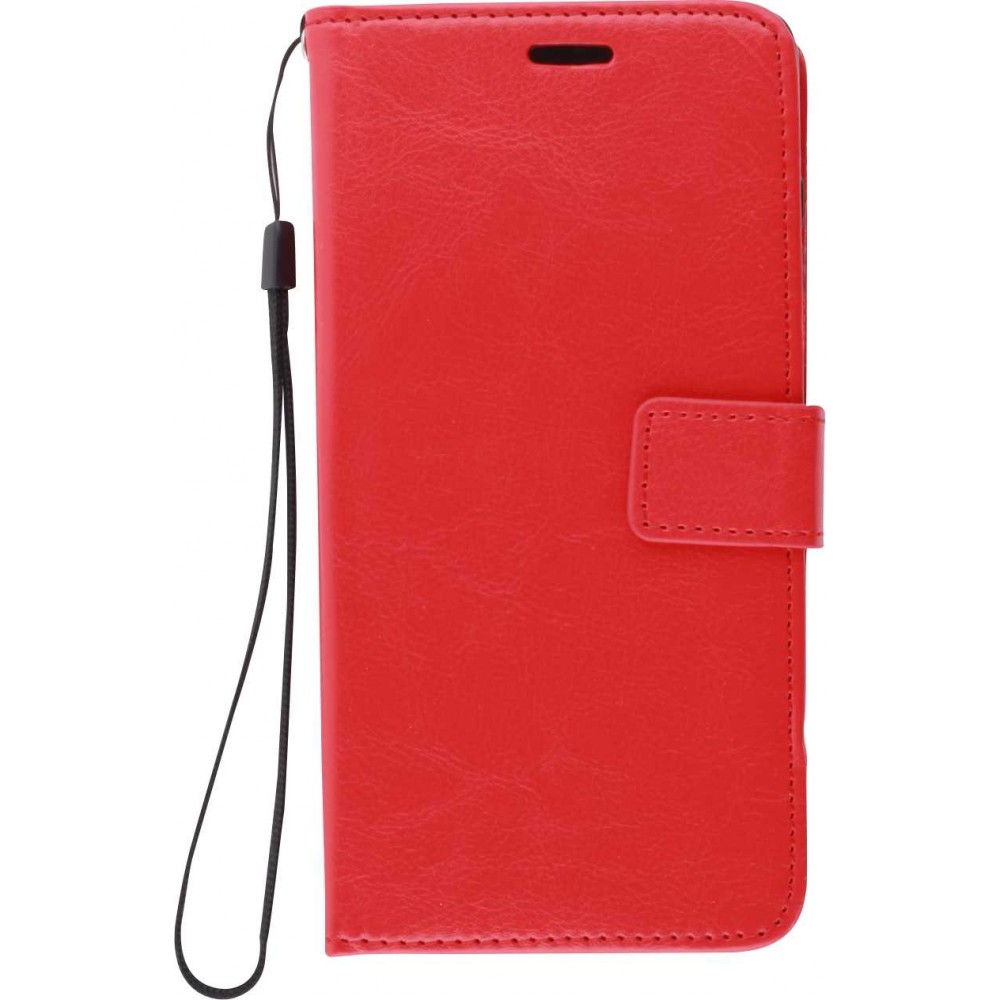 Fourre Huawei P30 Pro - Premium Flip cuir lisse porte-cartes - Rouge
