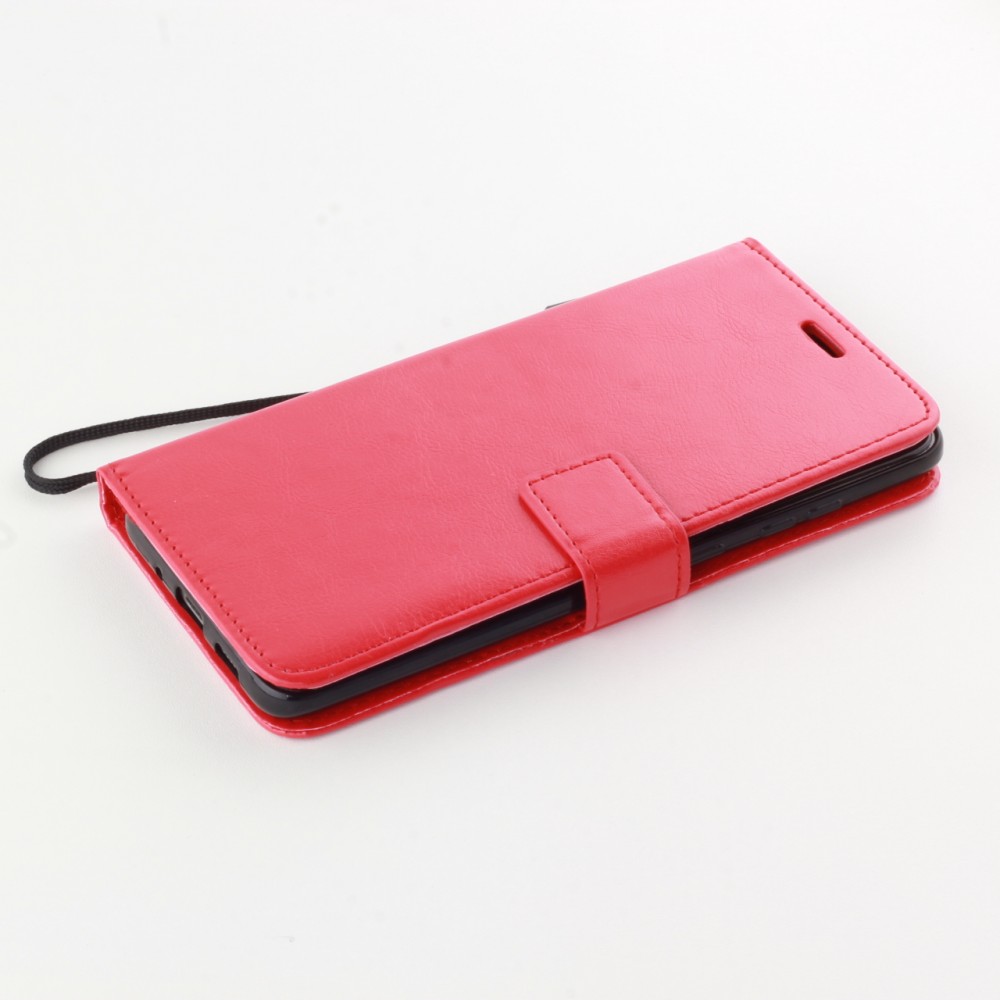 Fourre Huawei P30 Pro - Premium Flip cuir lisse porte-cartes - Rouge