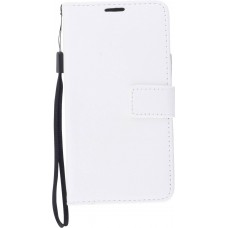 Fourre Samsung Galaxy S25 Ultra - Premium Flip cuir lisse porte-cartes - Blanc